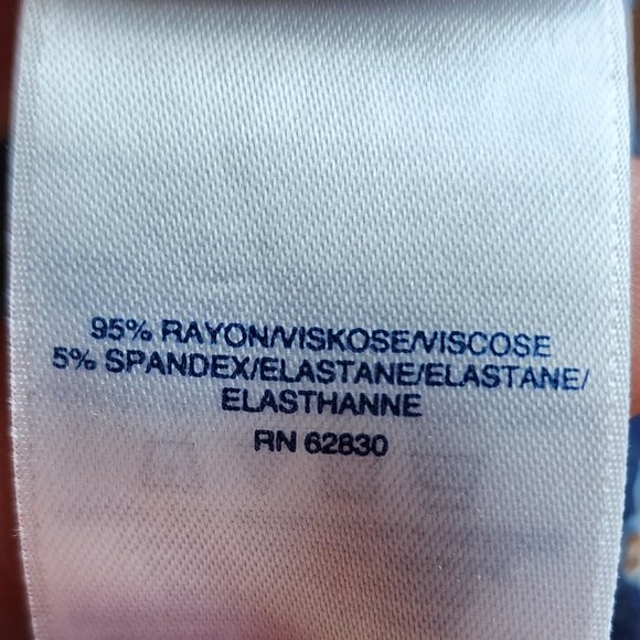 Land's End Geometric Print Scoop Neck Jersey Size Large - Picture 7 of 12